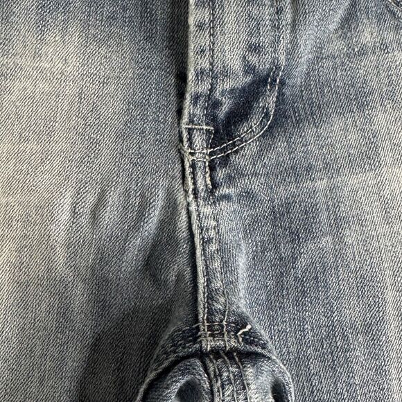 Vigoss Bootcut Jeans Juniors 9 Distressed Low Waist Blue Denim Measures 30 x 29 - Picture 5 of 10